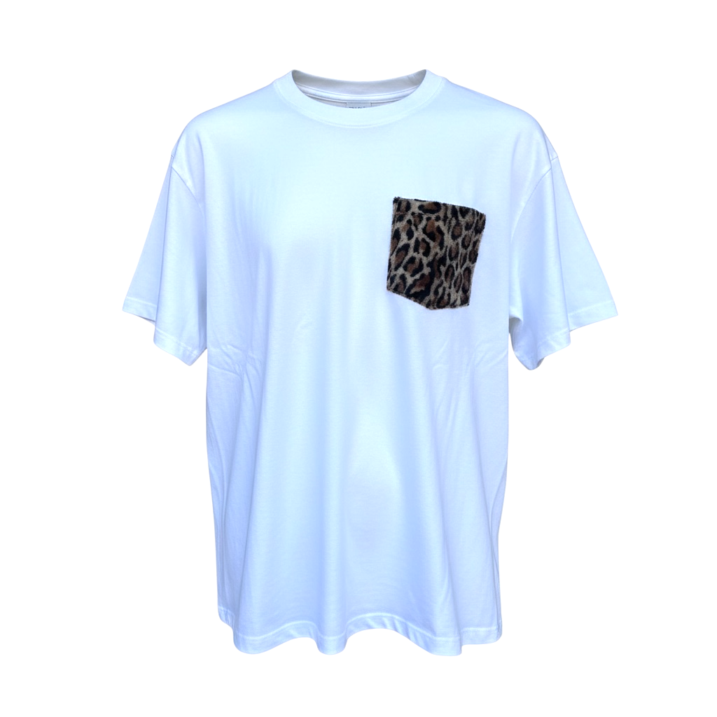 ポケットTシャツ(豹柄)