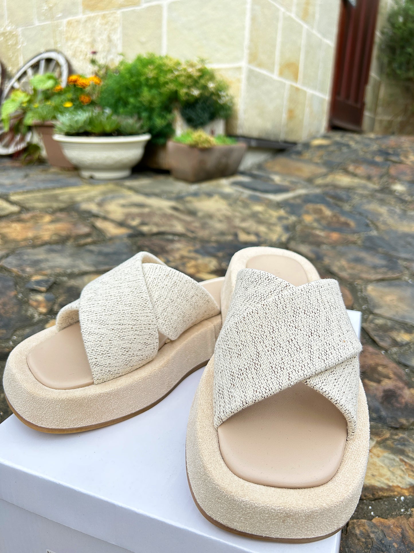 atelier brugge|プラットフォーム クロス サンダル