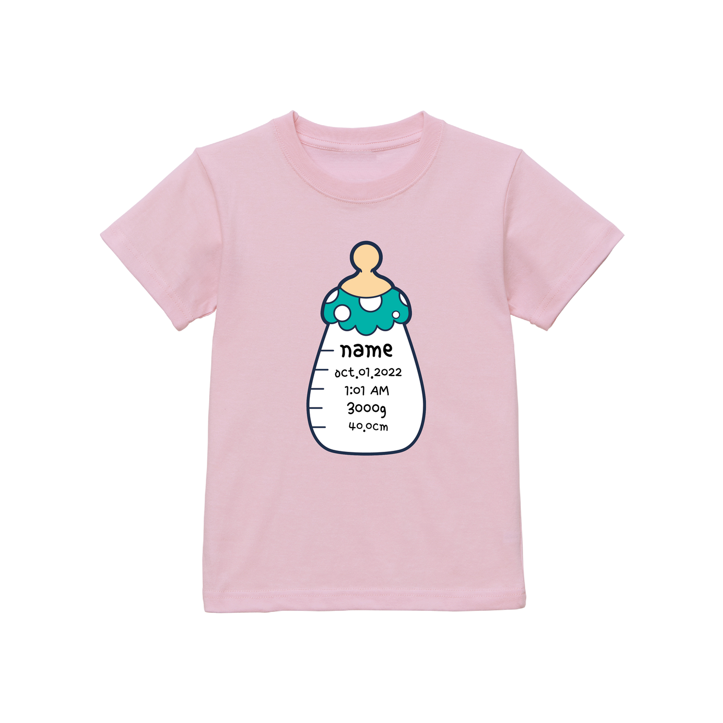 哺乳瓶tシャツ(ピンク)