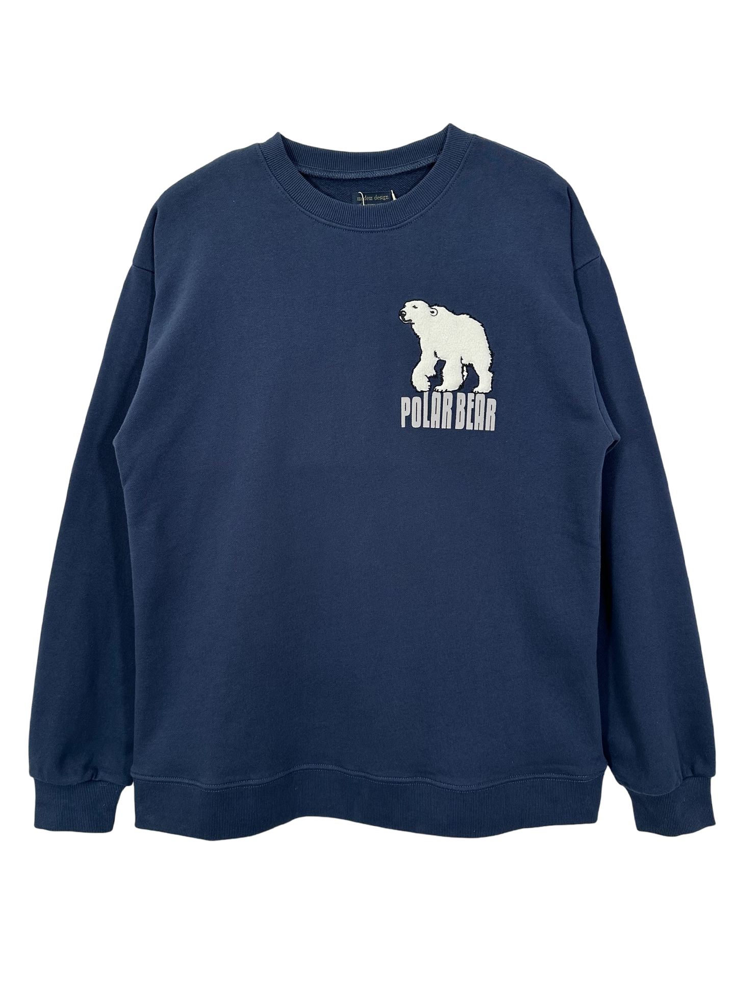 patch work　polar bear sweat