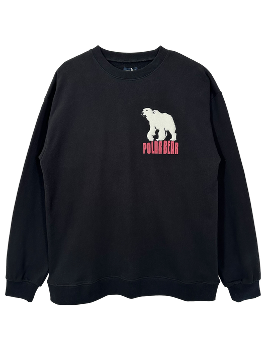 patch work　polar bear sweat