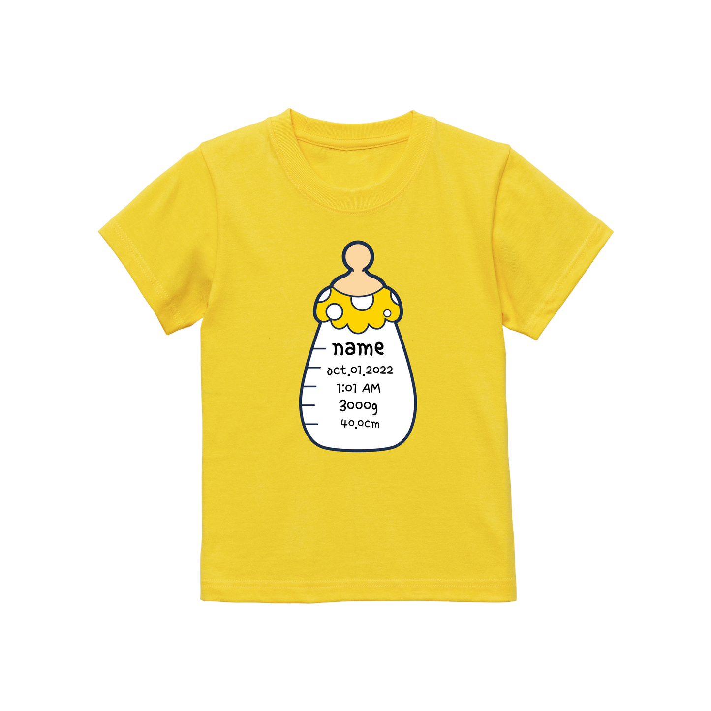Baby bottle t-shirt (yellow)