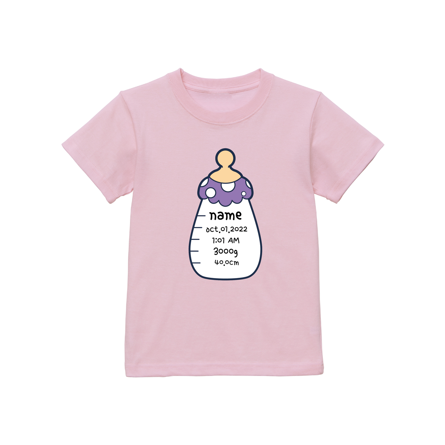 哺乳瓶tシャツ（ピンク）